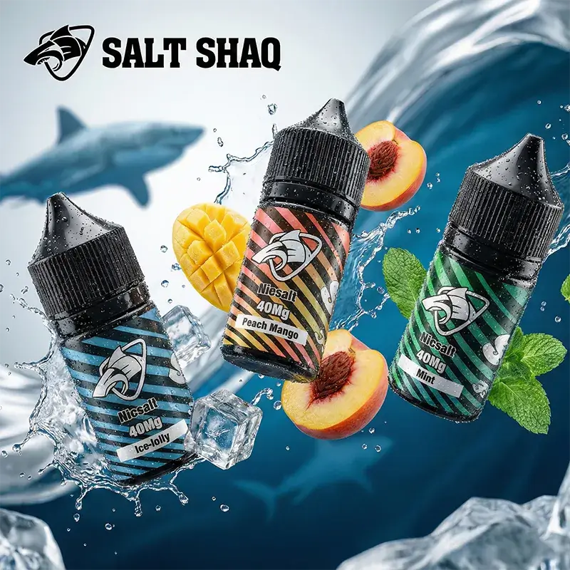 鯊克煙油SALT SHAQ 鯊克尼電子煙煙油 30ML/40MG